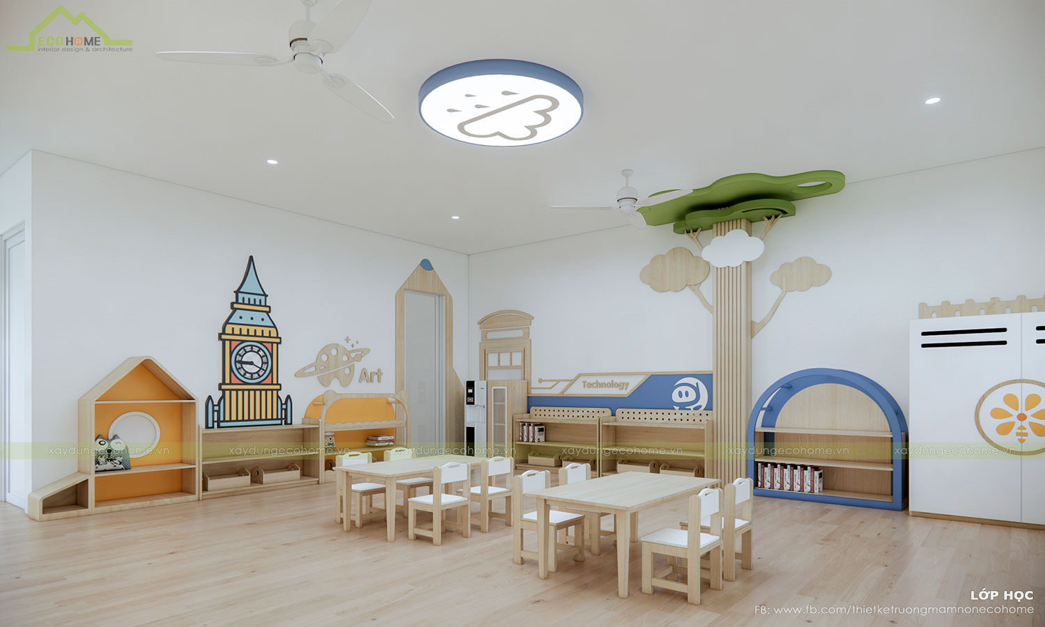 Thiết kế trường mầm non Happy Star 