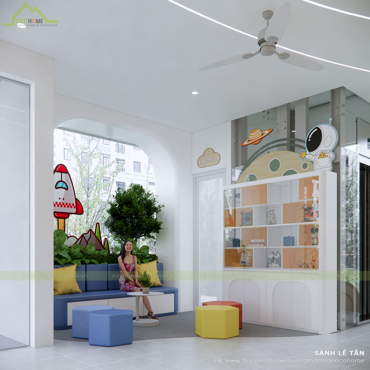 Thiết kế trường mầm non Happy Star 