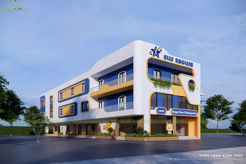 Thiết kế trường mầm non Happy Star