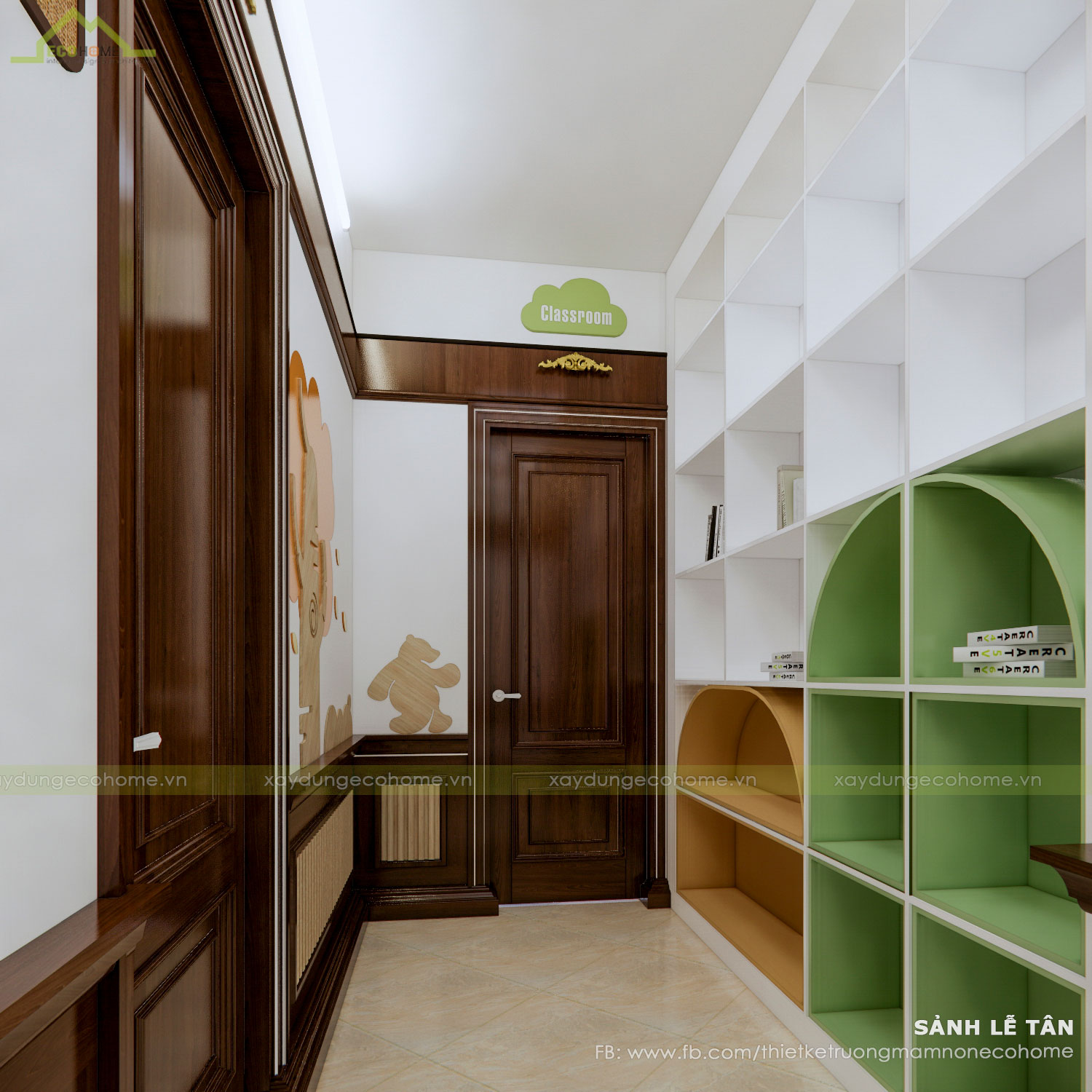 Thiết kế trường mầm non Họa Mi tại Bắc Ninh