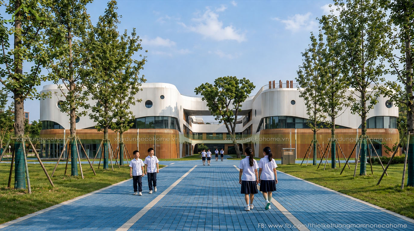 Thiết kế trường học liên cấp quốc tế