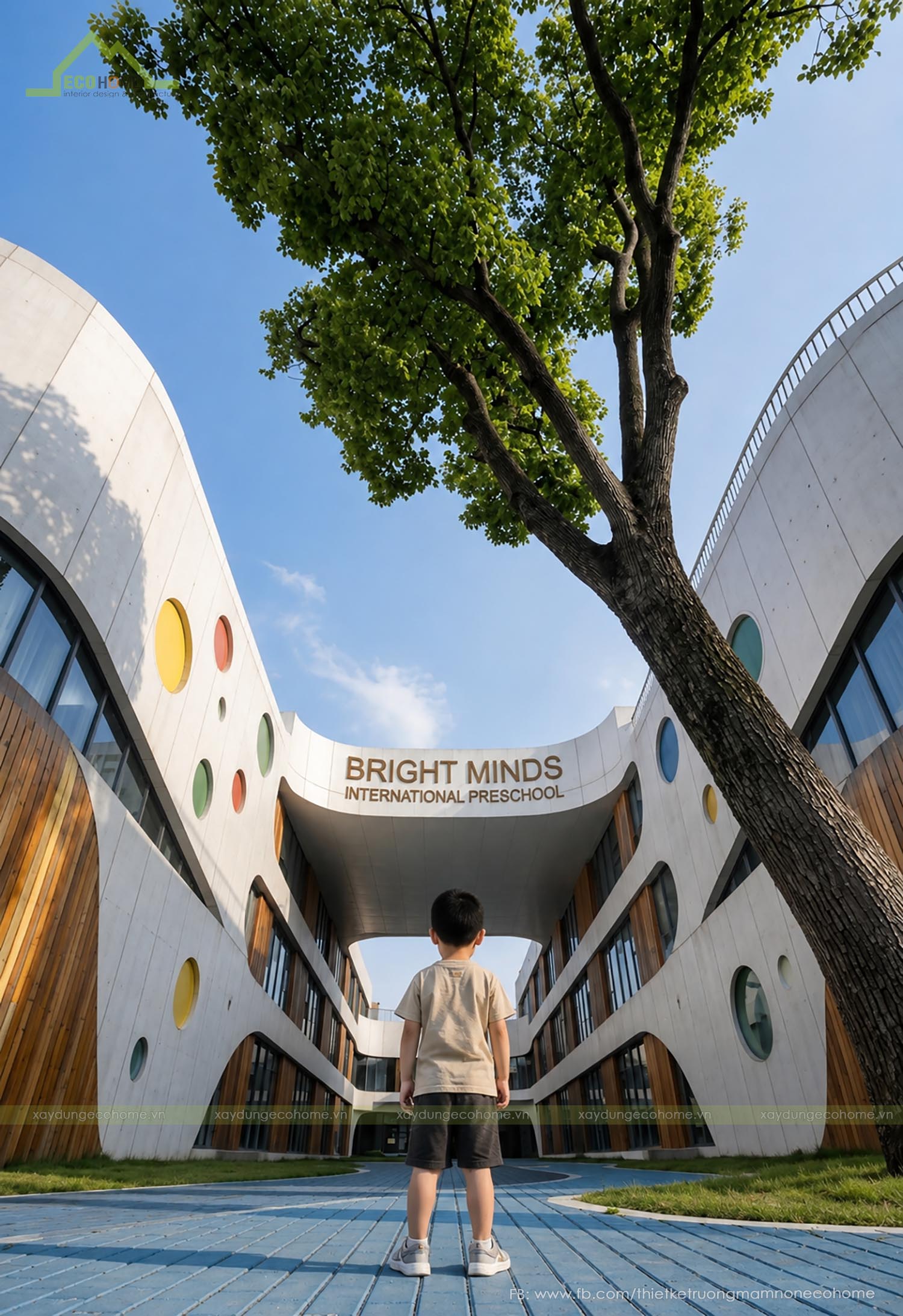 Thiết kế trường liên cấp Bright Minds International Preschool