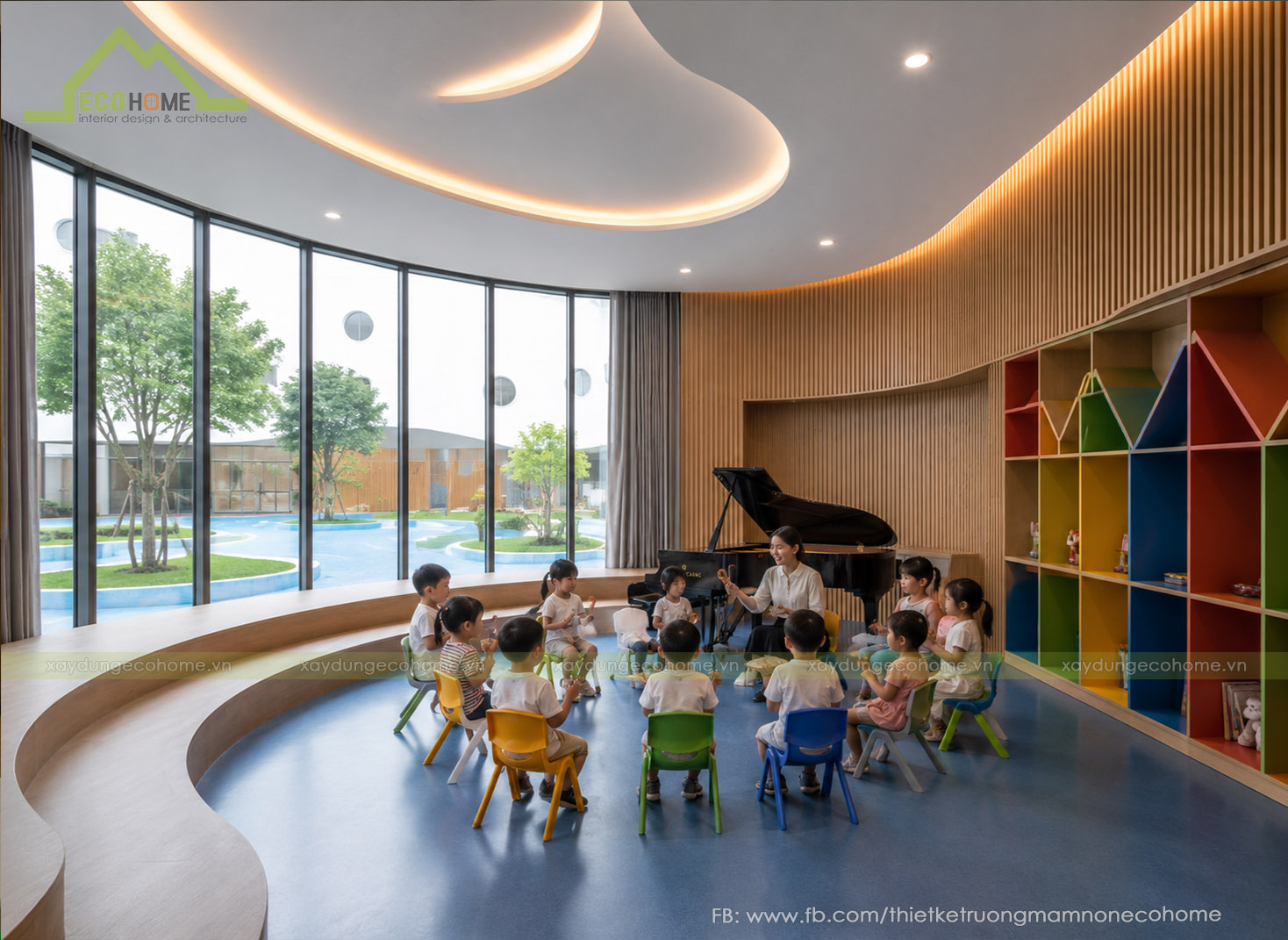 Thiết kế trường liên cấp Bright Minds International Preschool