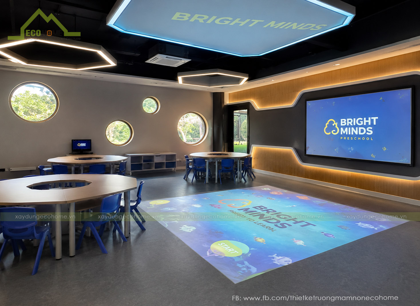 Thiết kế trường liên cấp Bright Minds International Preschool
