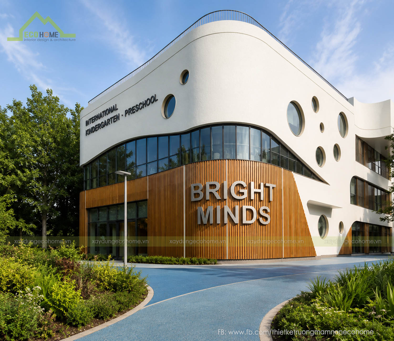 Thiết kế trường liên cấp Bright Minds International Preschool
