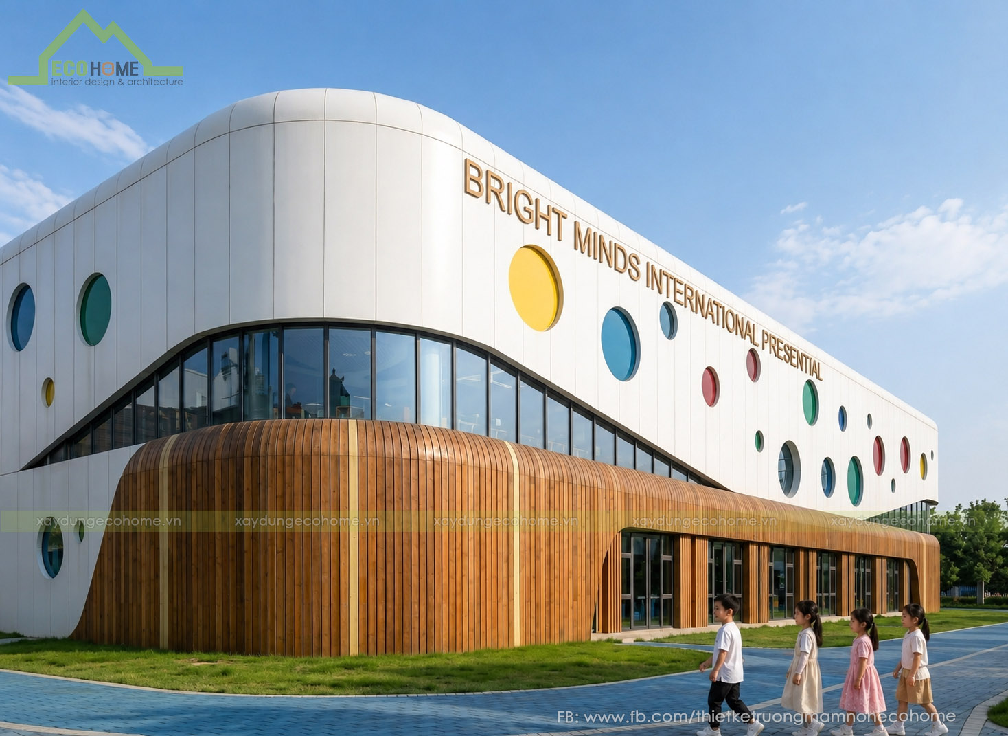 Thiết kế trường liên cấp Bright Minds International Preschool