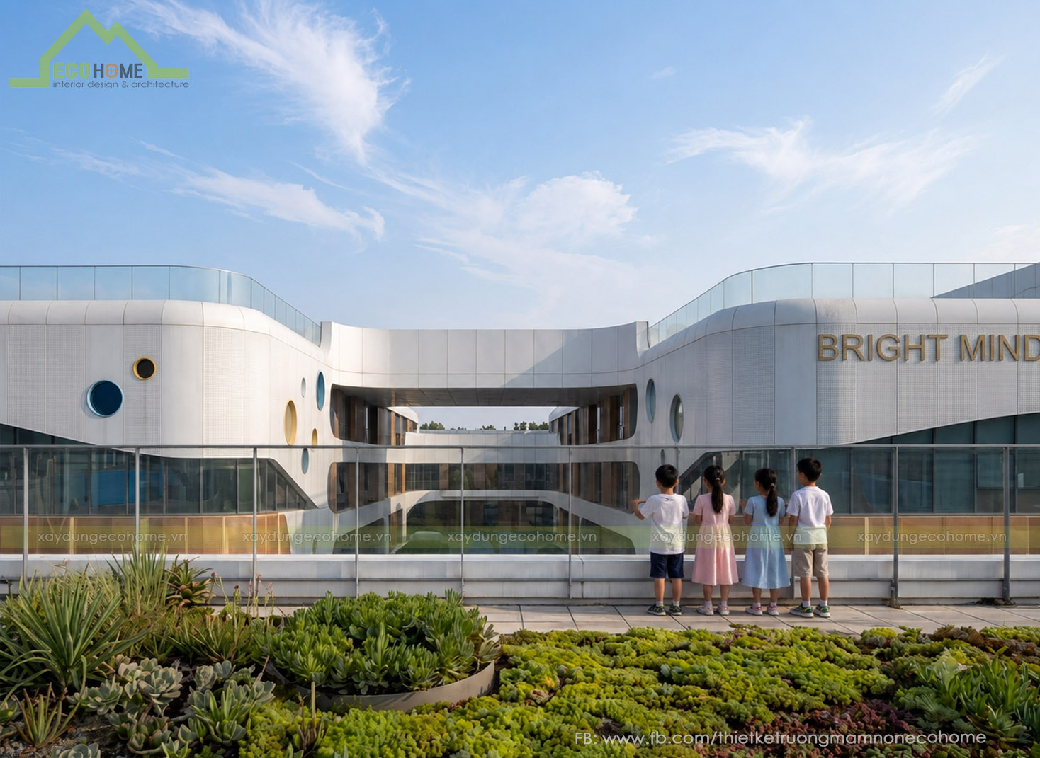 Thiết kế trường liên cấp Bright Minds International Preschool