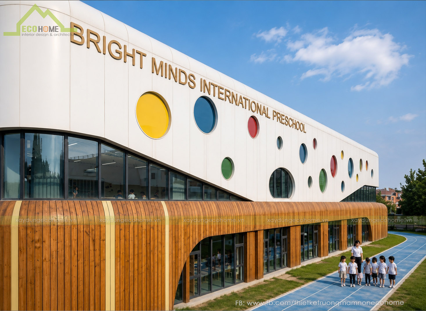 Thiết kế trường liên cấp Bright Minds International Preschool