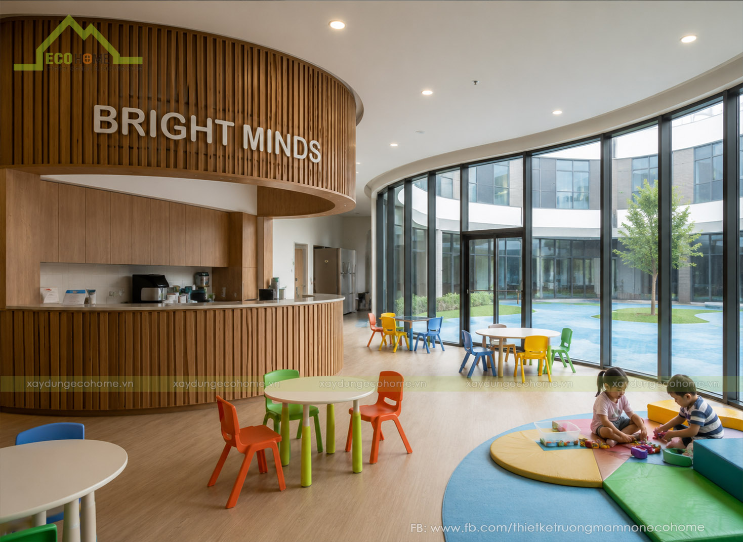 Thiết kế trường liên cấp Bright Minds International Preschool